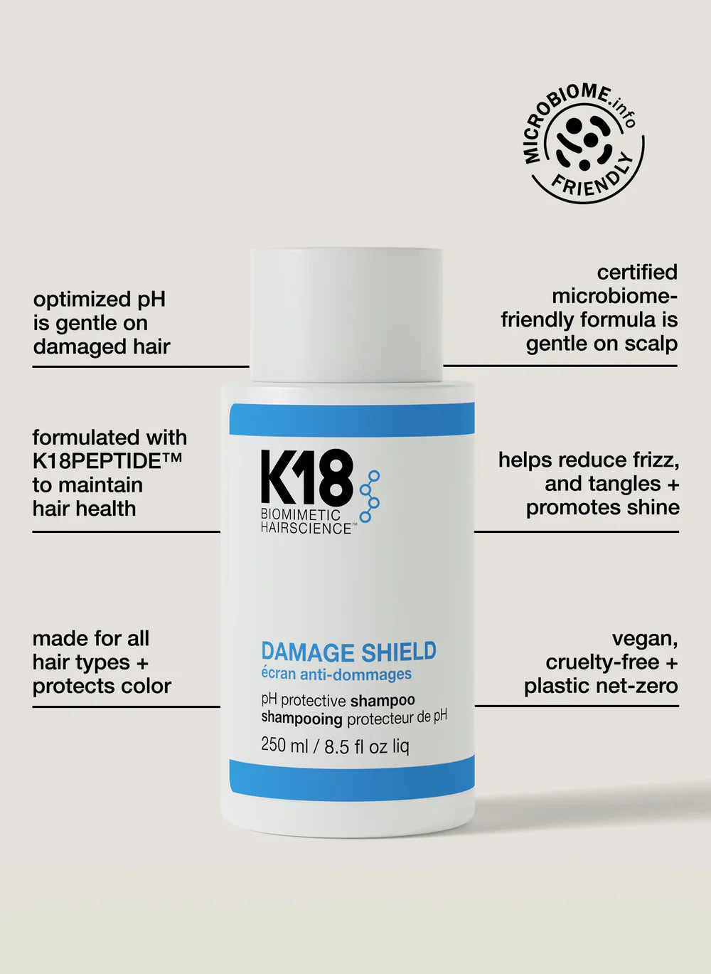 K18 Damage Shield Shampoo 250ml