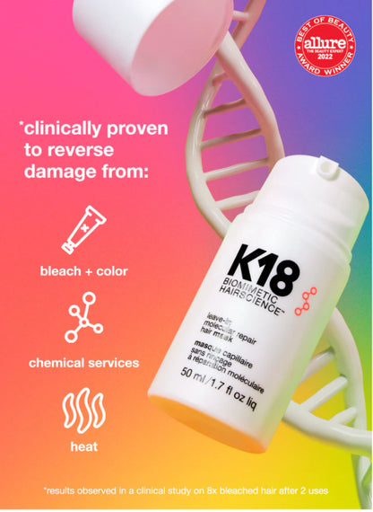 K18 leave-in molecular repair hair mask